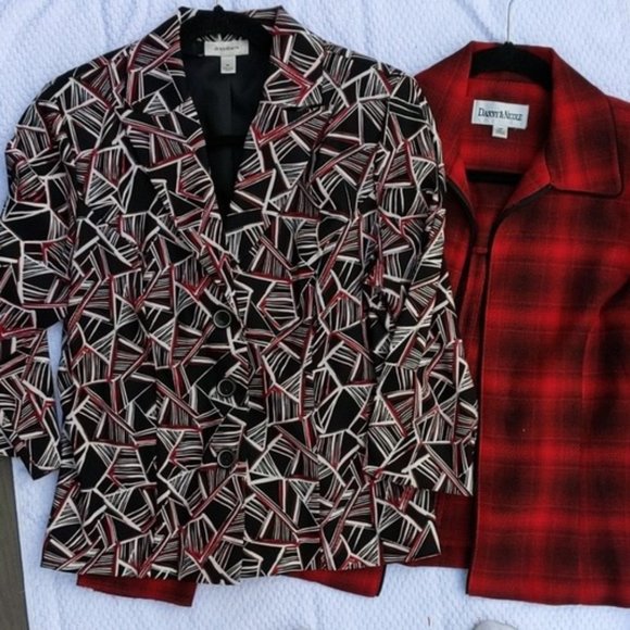 Dress Barn career jacket blazer red Medium  |  Petite - Picture 5 of 17